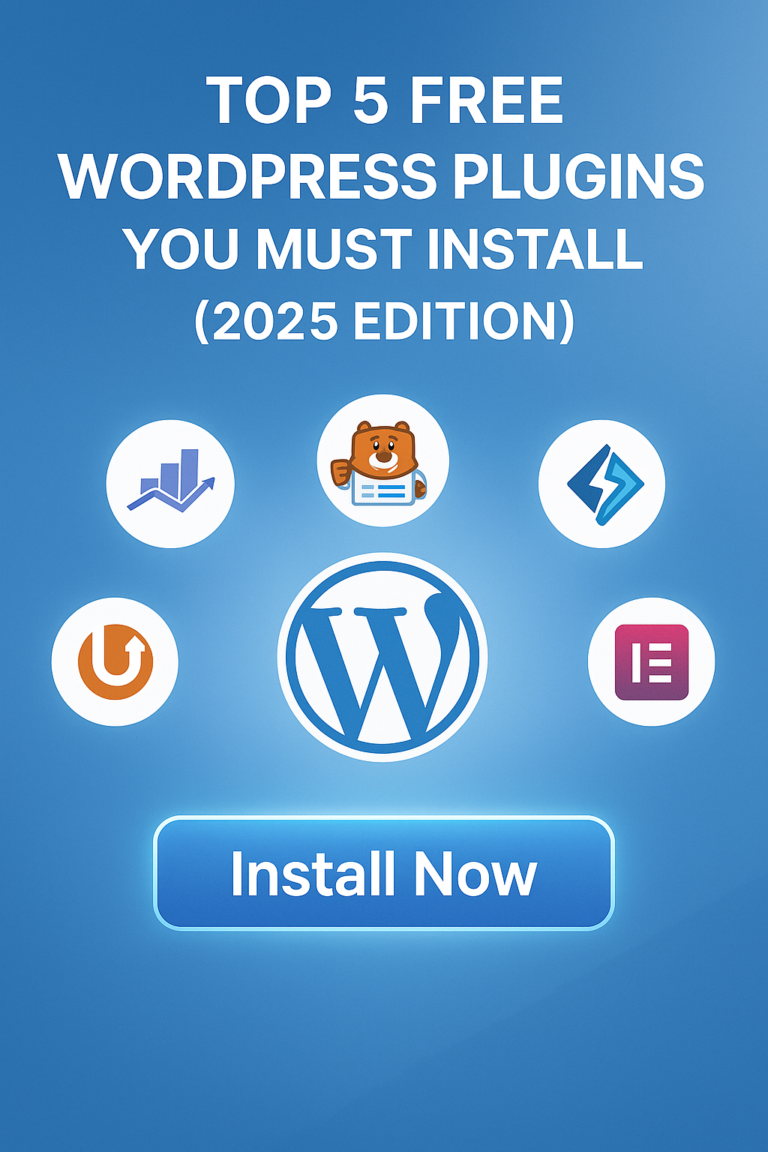 Top 5 Free WordPress Plugins You Must Install
